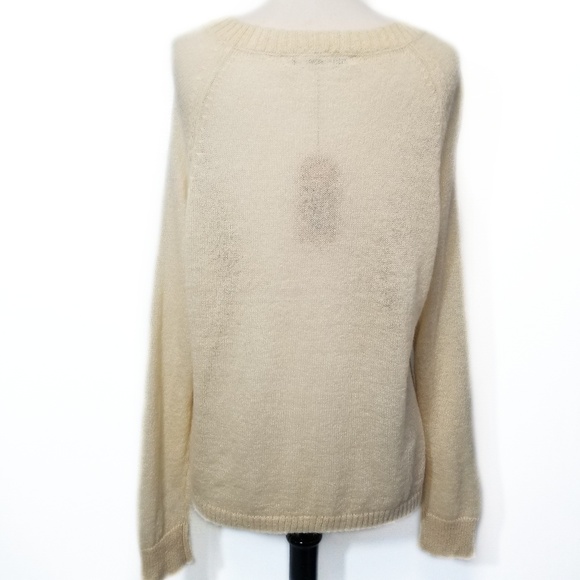WOOLRICH NWT Womens Cream Crew Neck Sweater Size L - Picture 3 of 8